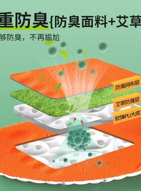 跑步专用鞋垫高弹减震超软防痛