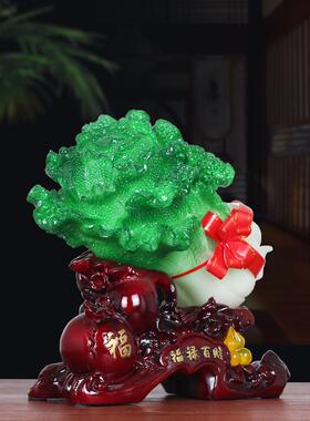 采购产品大白菜招财摆件，电视酒柜，门厅，客厅，家装，新店开业