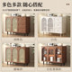 French sideboard rattan storage cabinet modern simple home dining room tea cabinet kitchen storage cabinet sideboard