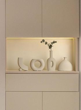 现代简约门厅鞋柜摆件家居客厅花瓶纸盒托盘储物软装配套