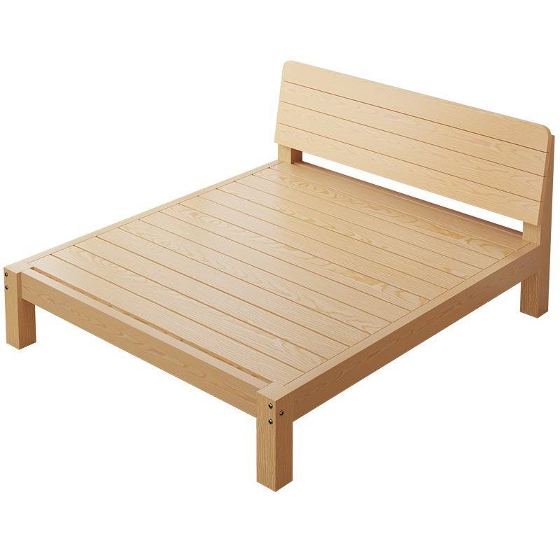 双人床单人床实木床简易米1出租房现代简约架家用2m经济型松木 - 图2