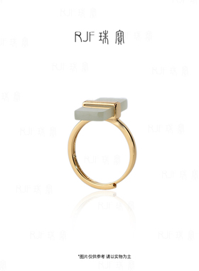 安菱浅无事牌简约气质款银戒