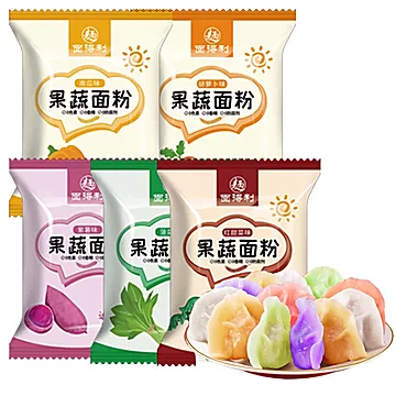 五彩果蔬饺子粉面粉300g[5元优惠券]-寻折猪