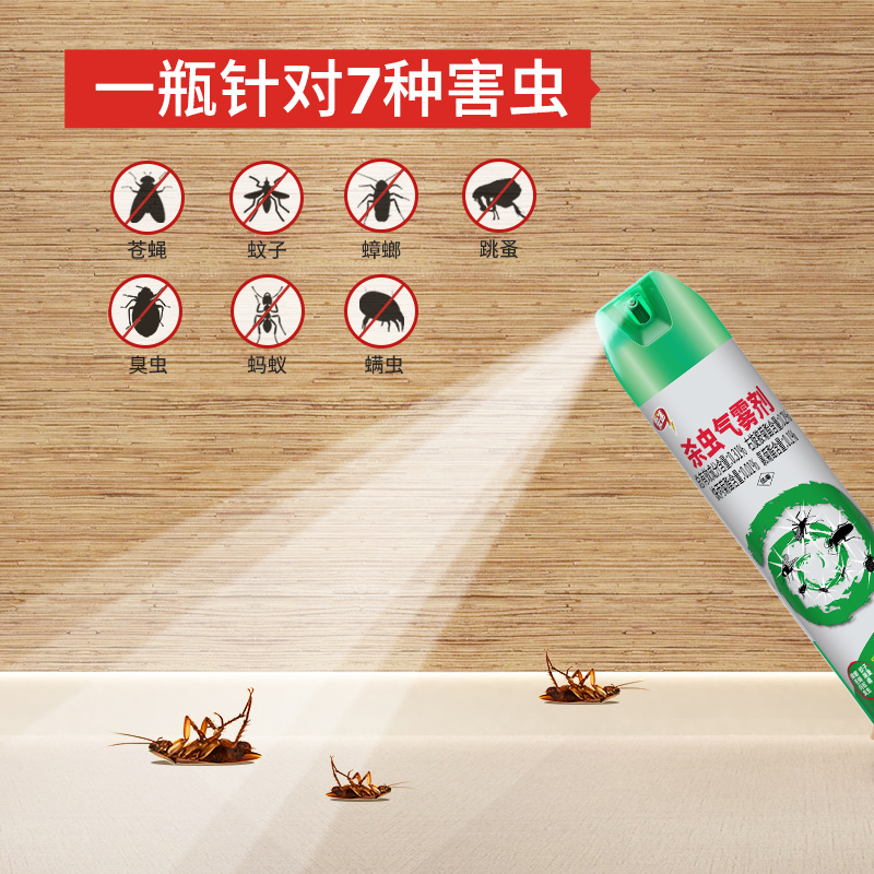 日本安速杀虫剂气雾剂无味喷雾2瓶家用室内灭蚊蚂蚁蟑螂药非无毒