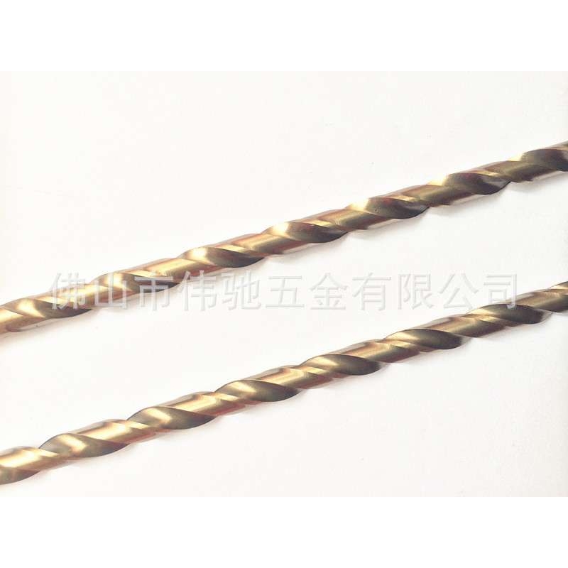超硬特长/不锈钢专用钻头/含钴/HSSCO加长直柄麻花钻咀/嘴8*2/300 - 图1