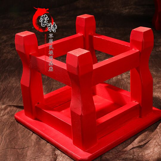 Mongolian small stools Mongolian characteristic furniture stools and floor stools Mongolian yurt furniture furnishing stools