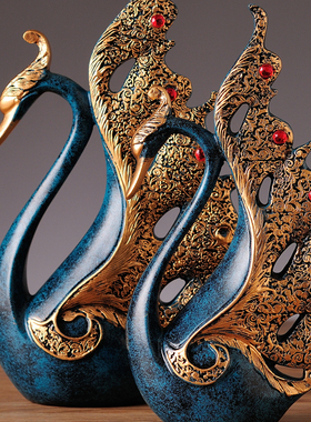 欧式客厅酒柜装饰品摆件家居房间创意电视柜工艺品卧室招财鹿节庆