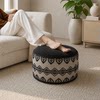 2026 New Moroccan Style Futon Pouf Living Room Bedroom Bay Window Footstool Tatami Floor Cushion Removable and Washable