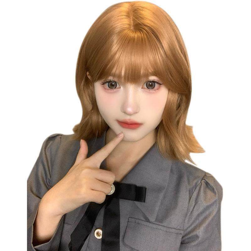 义乌耶耶假发女日常网红短发卷发lolita夏季新款自然全头套假发女,淘宝优惠券,粉丝福利购,淘宝优惠卷