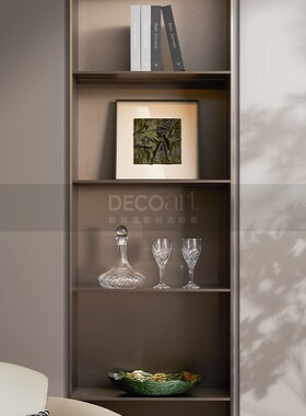 邸高家居 样板间客厅2024新款酒柜装饰品摆件套装 展示柜酒具套装