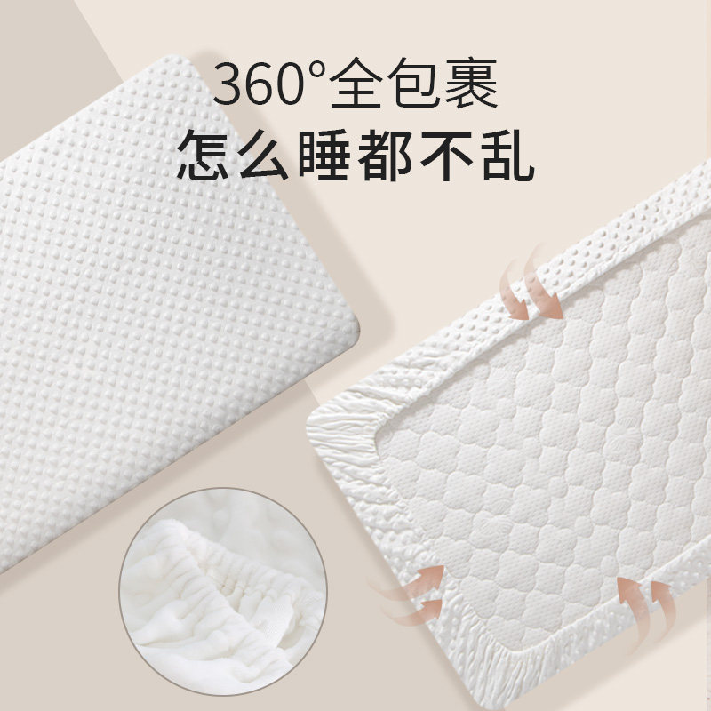 婴儿床床笠秋冬季牛奶豆豆珊瑚绒床单宝宝婴幼儿儿童拼接床垫套罩,淘宝优惠券,粉丝福利购,淘宝优惠卷