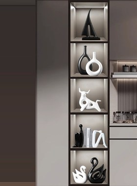 北欧摆件家居饰品客厅电视柜酒柜装饰品高级玄关柜桌面陶瓷小摆设