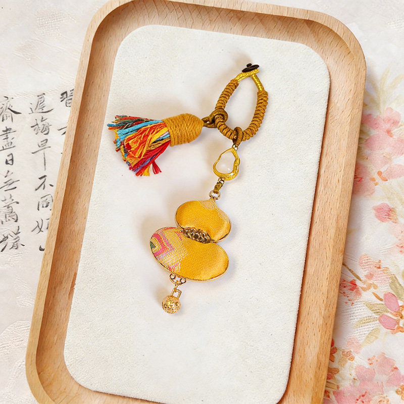 非遗宋锦纯手工制作钥匙扣包包挂件双面葫芦服饰配件吊坠压襟成品,淘宝优惠券,粉丝福利购,淘宝优惠卷