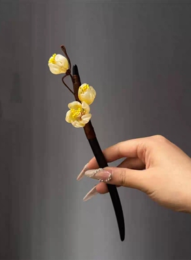 栀子花发簪古风中式国风
