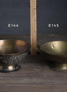 高脚铜器A 西洋古董 美食静物摄影复古旧物摆件【二店道具铺】