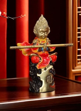 孙悟空齐天大圣摆件金属猴子斗战胜佛铜工艺品客厅办公室生肖礼品