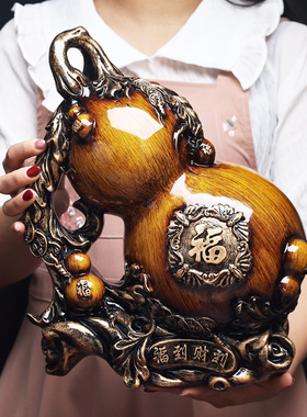 招财葫芦储钱罐摆件欧式家居客厅酒柜创意装饰品礼品样板房软装