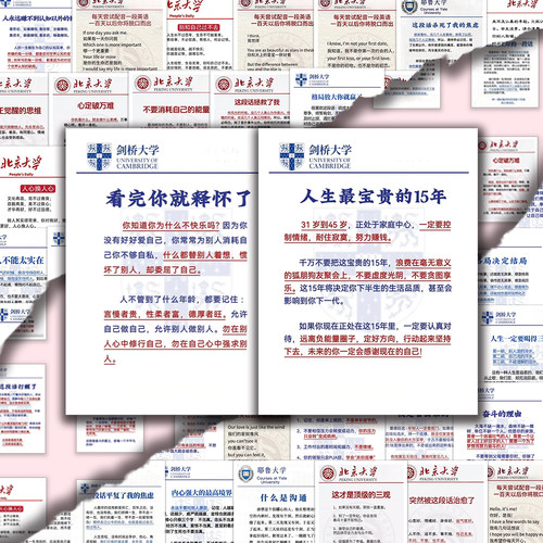108张北大名校思维提升贴纸自律学习方法参考diy笔记本贴纸防水贴 - 图2