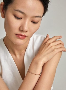 小众爆款闪耀星辰2024个性简约纤细手链日韩典雅时尚银手镯饰品女