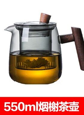 耐高温玻璃泡茶壶煮茶器煮茶冲茶壶蒸煮壶提梁壶侧把壶电茶炉配件