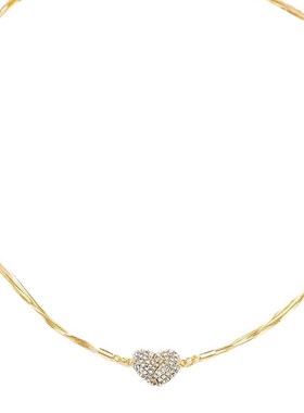 法式复古爱心磁铁项链颈链女轻奢小众高级感锁骨链2023新款颈链潮