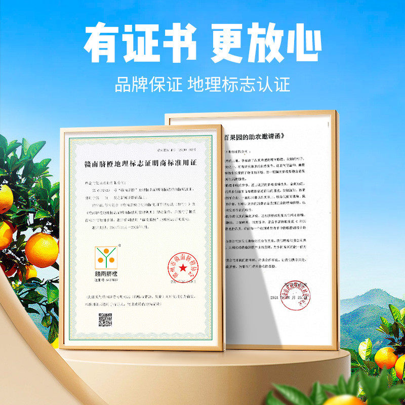 百果园店正宗江西赣南脐橙当季时令新鲜水果橙子4.5斤水果礼盒装,淘宝优惠券,粉丝福利购,淘宝优惠卷