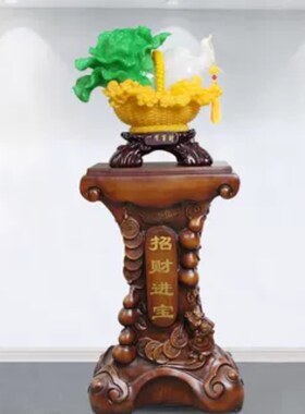 玉白菜摆件落地客厅家居装饰工艺品宾馆饭店公司财源滚滚开业礼品