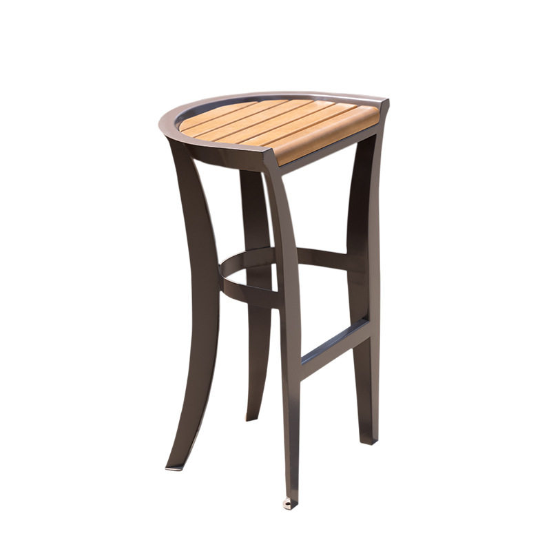 北欧风吧台椅创意铁艺凳实木高脚椅酒吧奶茶店咖啡店餐厅前台椅,淘宝优惠券,粉丝福利购,淘宝优惠卷