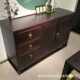 New Chinese style solid wood sideboard modern simple cupboard carved storage cabinet storage cabinet Zen decoration cabinet ebony