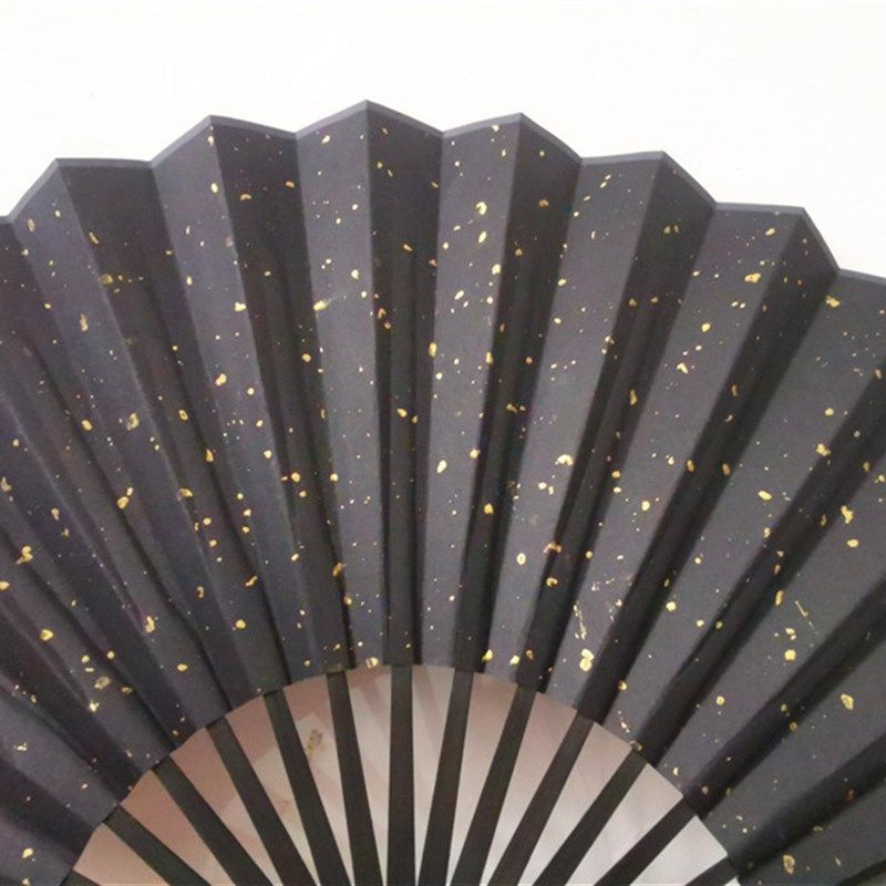 10寸宣纸折扇 空白纸扇 万年红宣纸扇子 画空白扇子黑色洒金扇,淘宝优惠券,粉丝福利购,淘宝优惠卷
