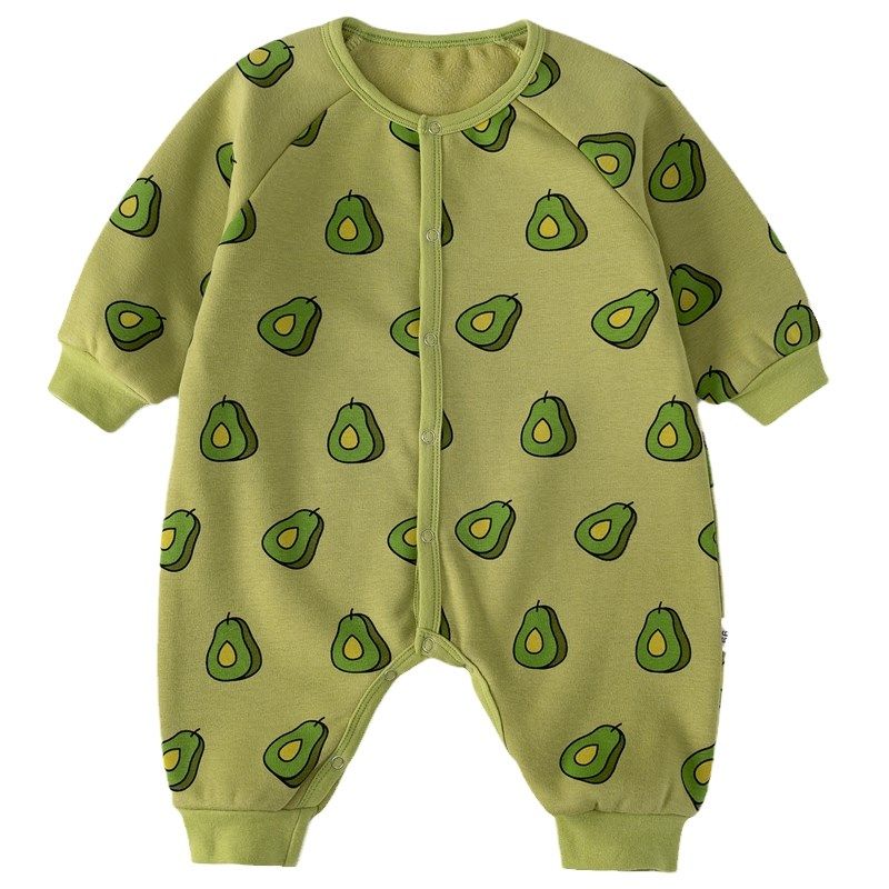 婴儿连体衣冬季加绒加厚保暖男女宝宝爬服秋冬幼儿衣服牛油果睡衣,淘宝优惠券,粉丝福利购,淘宝优惠卷