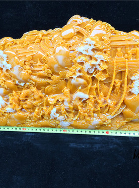 寿山石仿天然原石大摆件客厅玄关大石头福建桌面装饰观赏居家送礼