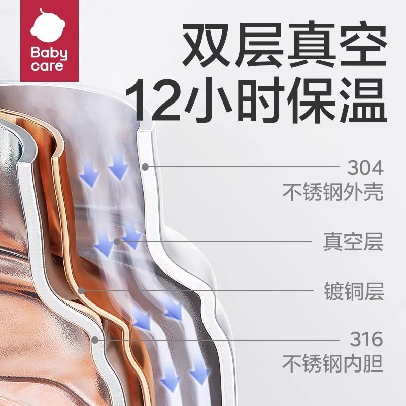 babycare三合一儿童保温杯水杯幼儿园水壶婴儿宝宝学饮杯吸管水杯,淘宝优惠券,粉丝福利购,淘宝优惠卷