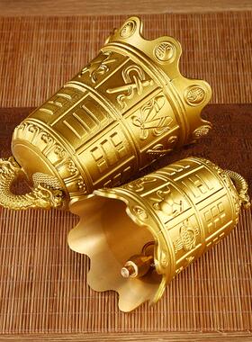 黄铜八宝铜钟八仙法器12生肖钟家居庭院屋檐门饰挂件铜器工艺