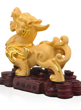 高端办公室旺财小貔貅沙金家里门市店铺桌面收银台招财工艺品