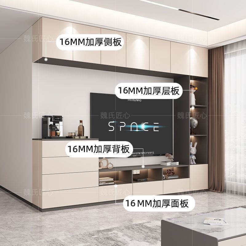 电视柜现代落地式柜客厅环保柜新款小户型家居背景墙柜定制,淘宝优惠券,粉丝福利购,淘宝优惠卷