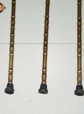 宏达铜器 黄铜鸽子寿星龙头 铜拐杖 文玩收藏礼品摆件