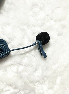 有线电容麦克风领夹式乐器话筒二胡萨克斯专用拾音器胸麦5米长线