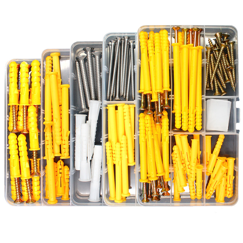 M6M8小黄鱼塑料膨胀螺丝/涨栓胶塞套装膨胀管配自攻螺丝钉304拉爆,淘宝优惠券,粉丝福利购,淘宝优惠卷