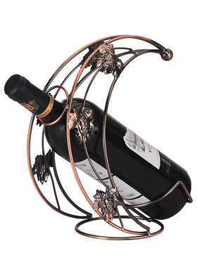 家用欧式客厅红酒架摆件酒柜装饰品创意上档轻奢红酒杯架展示架