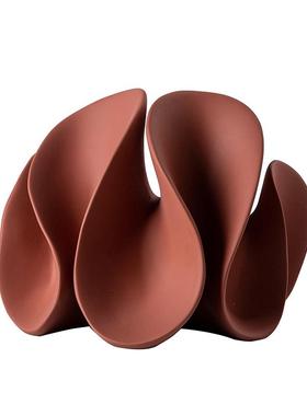 大千新品半夏肌理砂岩材质树脂摆件 树脂工艺品 摆饰酒店家居装饰