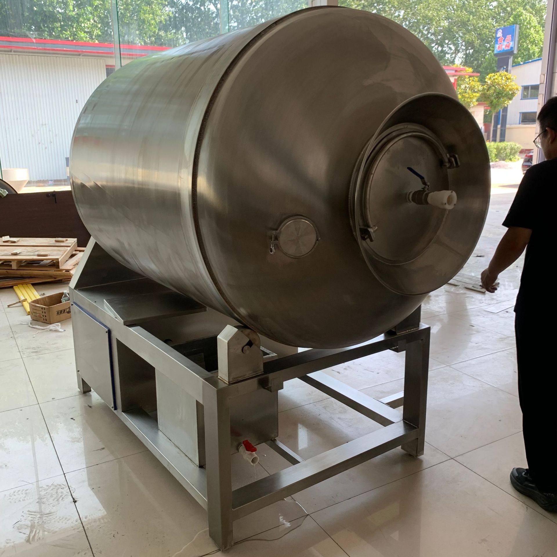 肉类腌制加工机器整鸡真空腌制入味机 全自动液压式真空滚揉机,淘宝优惠券,粉丝福利购,淘宝优惠卷