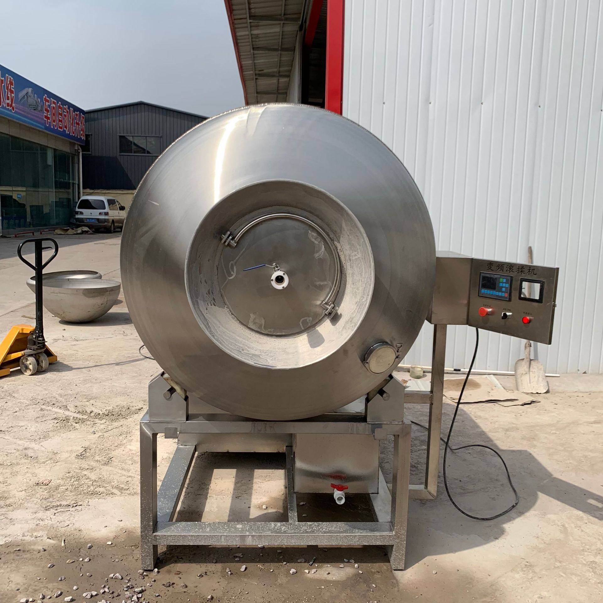 肉类入味腌制机 鸡鸭肉真空滚揉机 不锈钢牛肉粒白条鸡摔打腌肉桶,淘宝优惠券,粉丝福利购,淘宝优惠卷