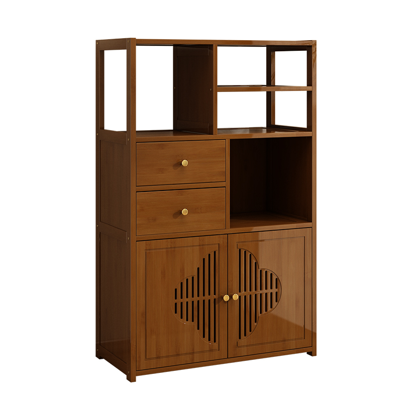 展示柜客厅大容量新中式博古架多宝阁多功能隔断茶叶架置物架收纳 - 图3