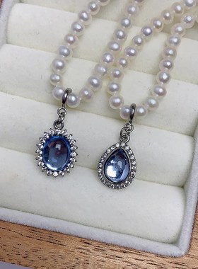 可拆卸扣头 万能扣吊坠简约百搭精致吊坠diy配件挂坠水滴椭圆吊坠