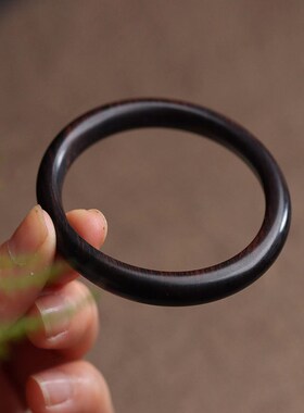 天然黑檀木手镯女复古民族风文艺简约学生闺蜜小众设计感古风饰品