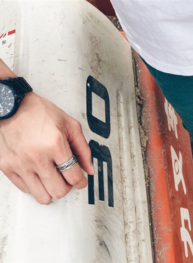 潮人创意戒指男士个性复古麻绳指环霸气学生礼物日韩单身戒子开口