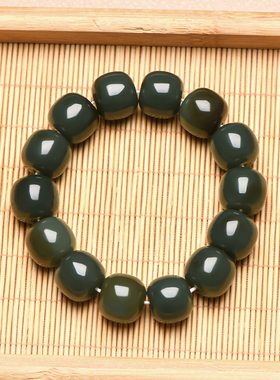 新疆和田玉沙枣青玉石手串手链