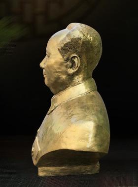 厂家供应铸铜毛主席像毛主席雕塑伟人像半身雕塑人物肖像