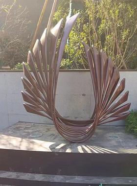 不锈钢景观雕塑异型手工锻造园林主景观地产雕塑设计施工一体